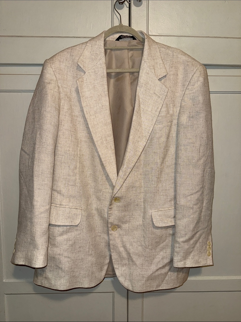 Linen blend summer weight suit jacket